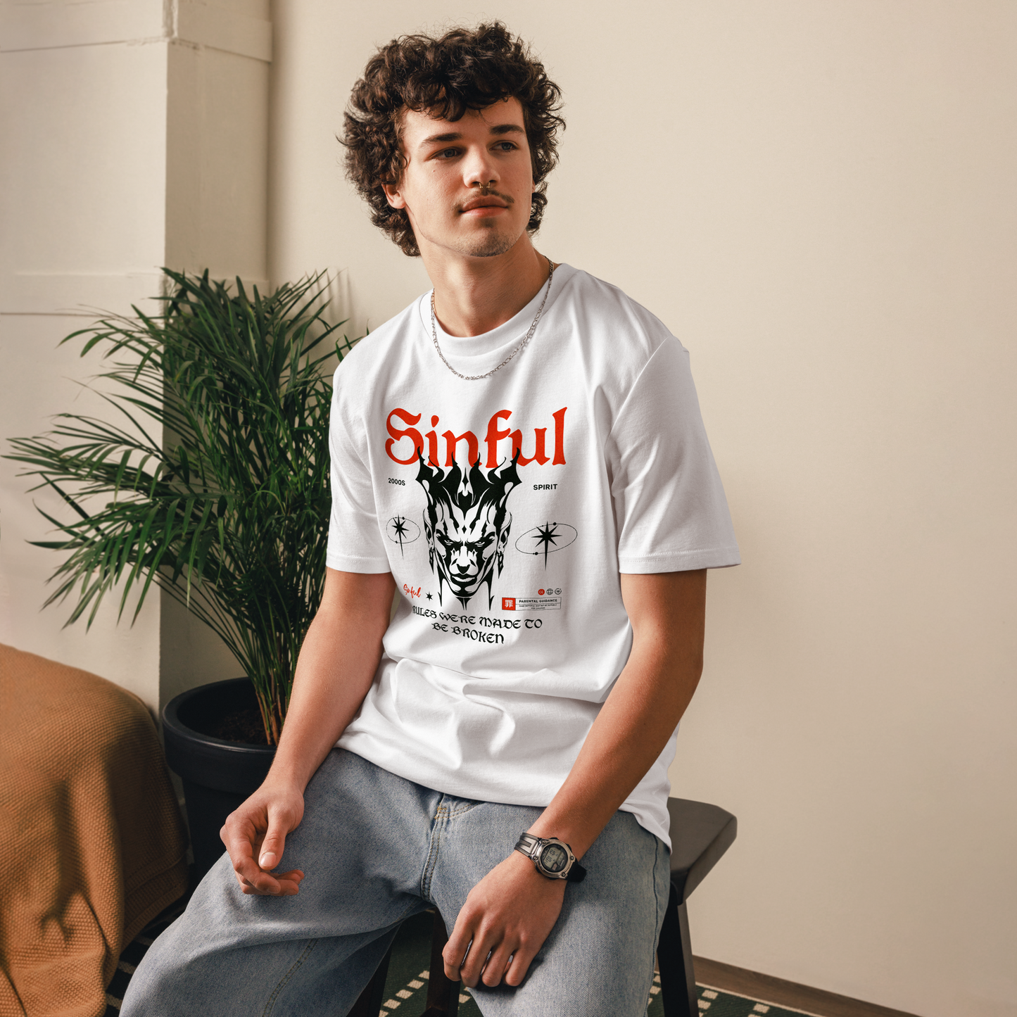 TRICOU CUSTOM STREETWEAR SINFUL ! REDUCERE