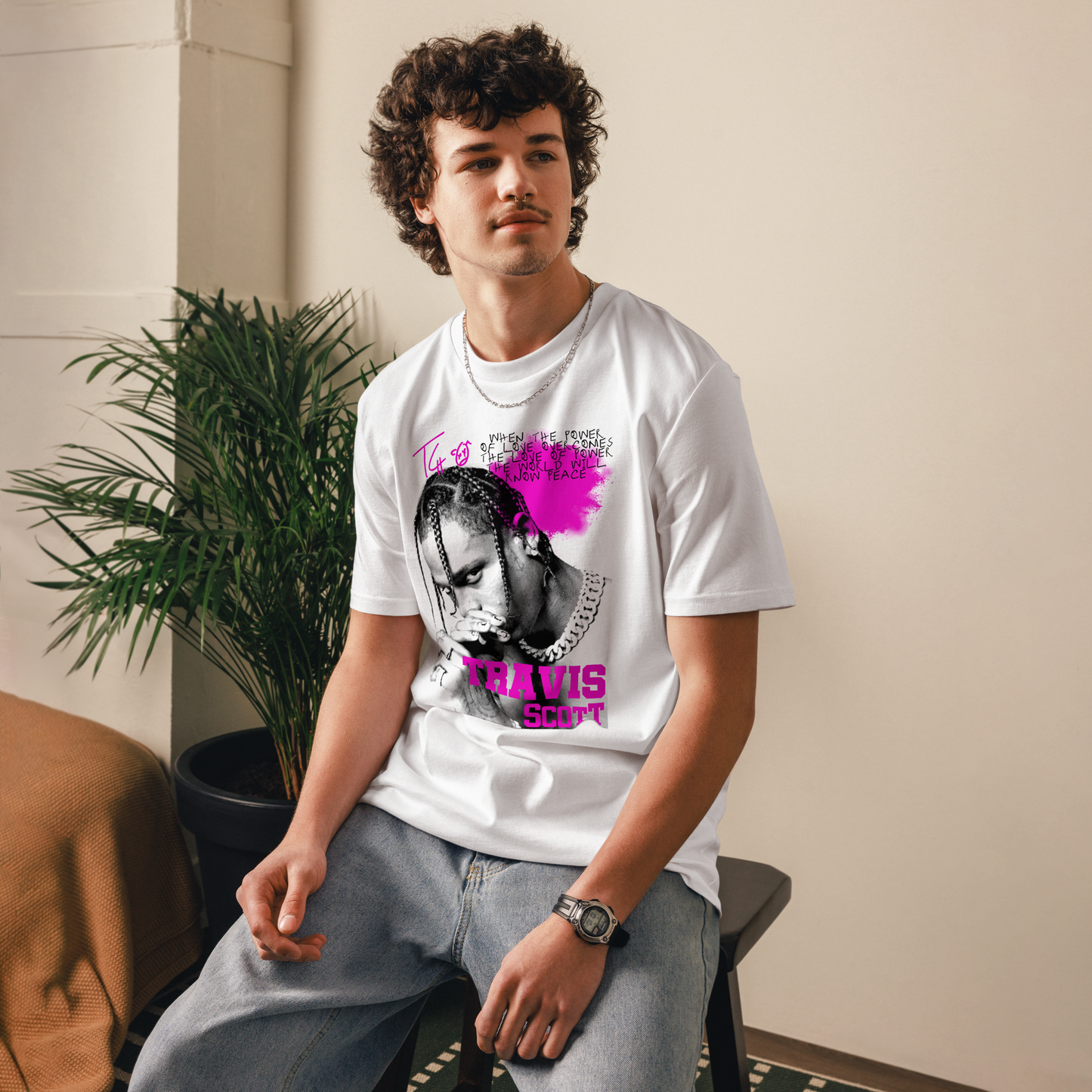 TRICOU CUSTOM TRAVIS SCOTT ! REDUCERE