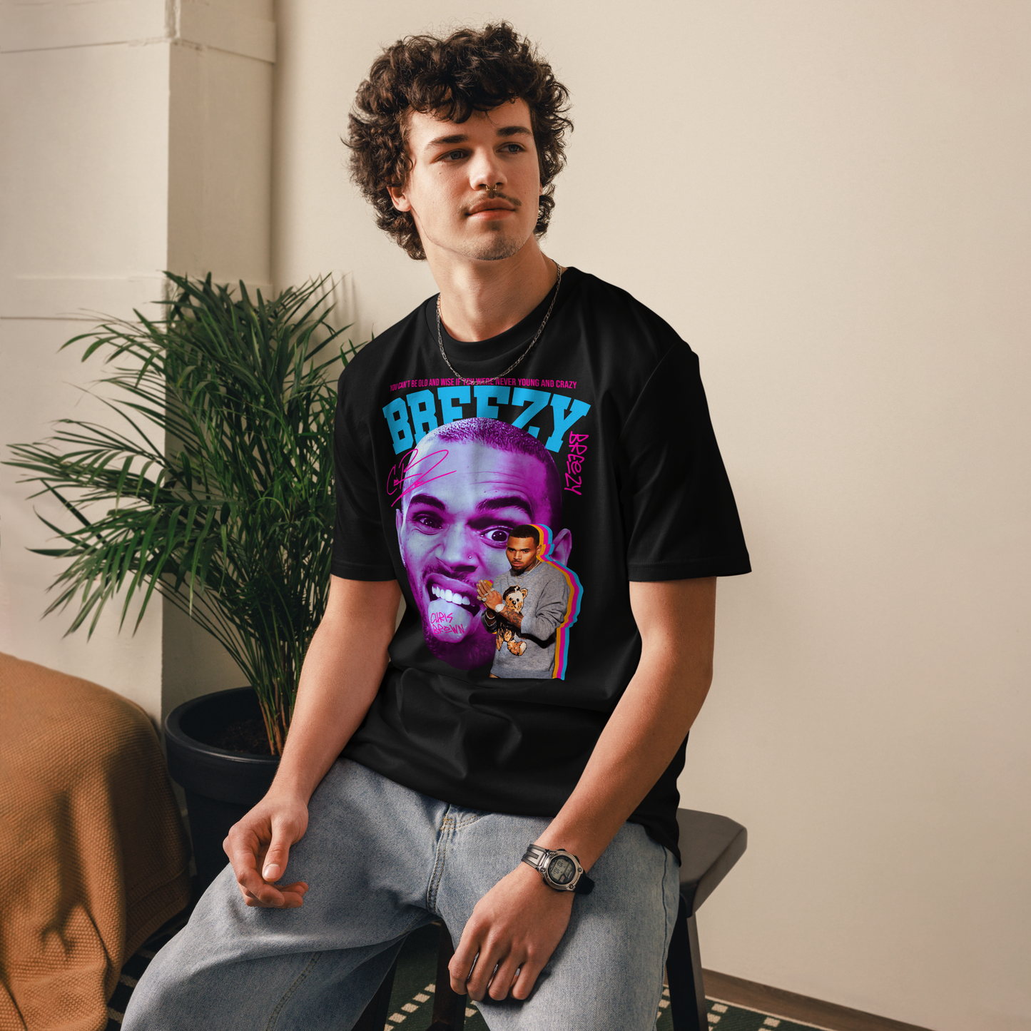 TRICOU CUSTOM CHRIS BROWN ! REDUCERE