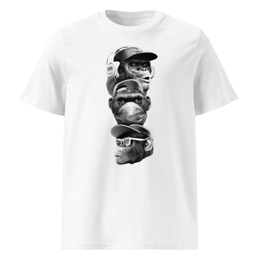 TRICOU CUSTOM STREETWEAR LEGEA CELOR TREI MAIMUTE ! REDUCERE